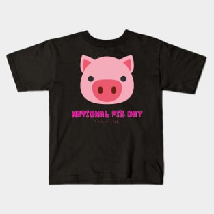 National Pig Day (March 1st) Kids T-Shirt